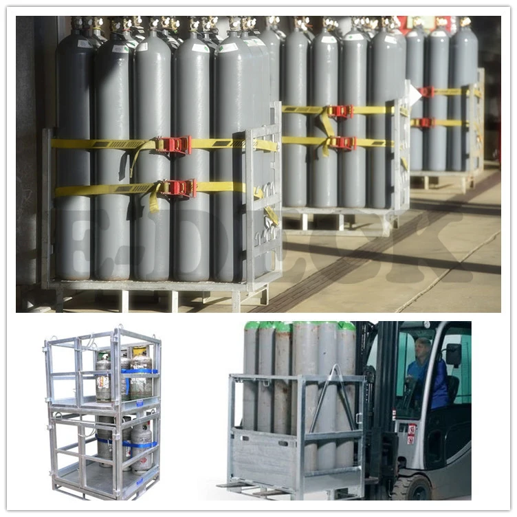 Factory Supply Calor Propane Gas Transport Cages Cylinders Gas Bottle