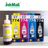 InkMall 664/774 100ml CMYK 4 Color Desktop Inkjet Printer Dye Ink for Ep Eco Tank L Series Printer