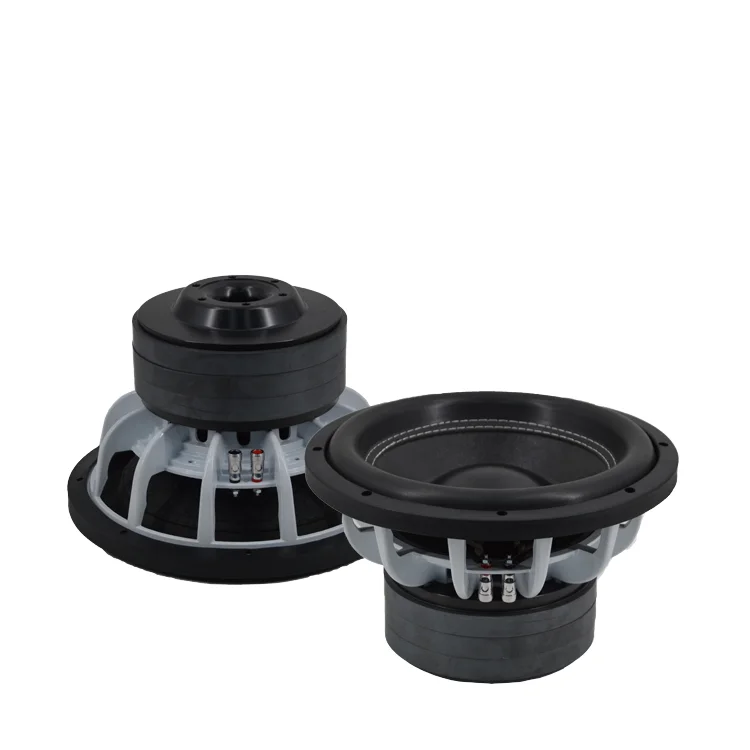 product 12 inch dual coil car subwoofer speaker 1000wrms 12v dc carbon paper cone with aluminium frame 2000wrms car audio subwoofer-0
