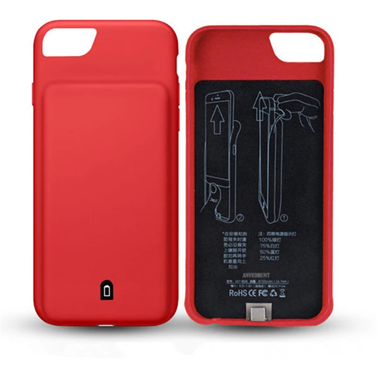 External Battery Charger Case For iPhone 7 8 Portable Backup Power Banks Cover For iPhone 6 6S Powerbank Recharge Battery Coque - ANKUX.COM