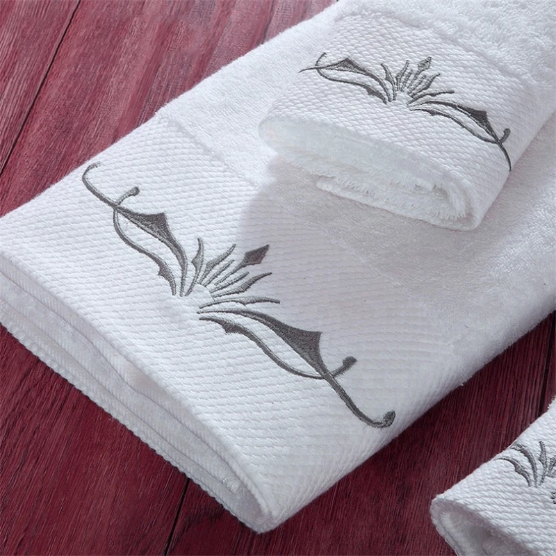 Top quality lot stock unique grace towel embossed plain cotton bath towel