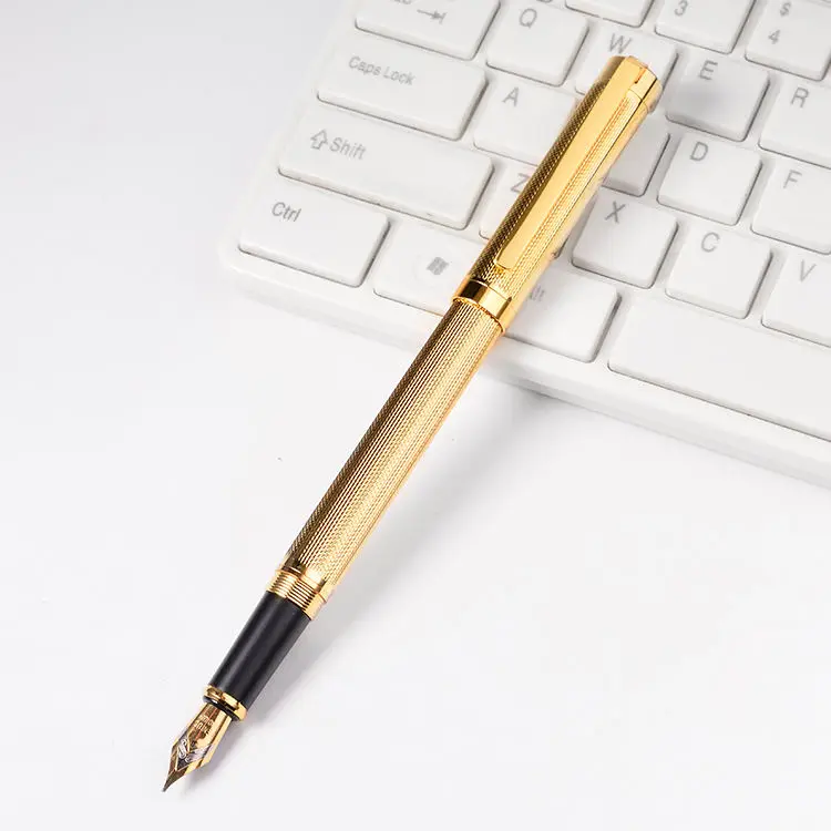 Fancy Fountain Pen Luxury Gold Tip Fountain Pens Gold Pen Promote Gift