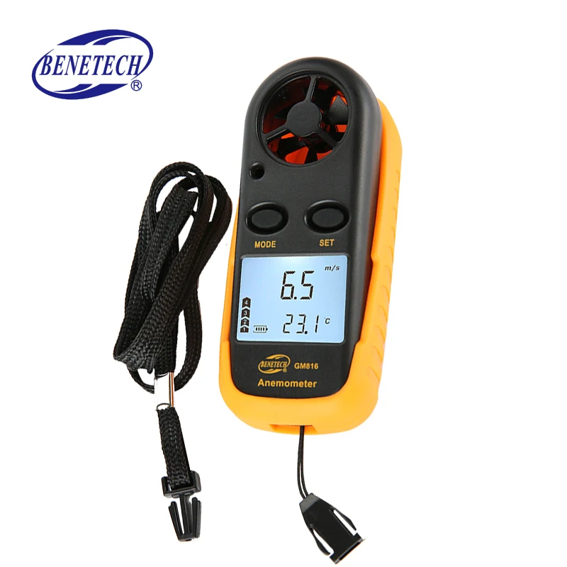 GM816 Hot Wire Anemometer Wind Meter Anemometer Digital Anemometer