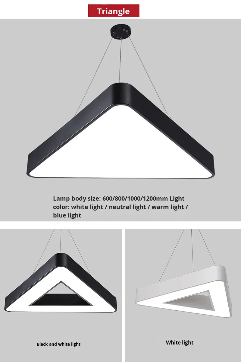 product led shaped star creative irregular hexagonal pendant light for office gym shopping mall supermarket energy efficient-23