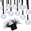 Globe Outdoor Solar String Lights 30 LED Fairy Bubble Crystal Ball Holiday Party Decoration Lighting