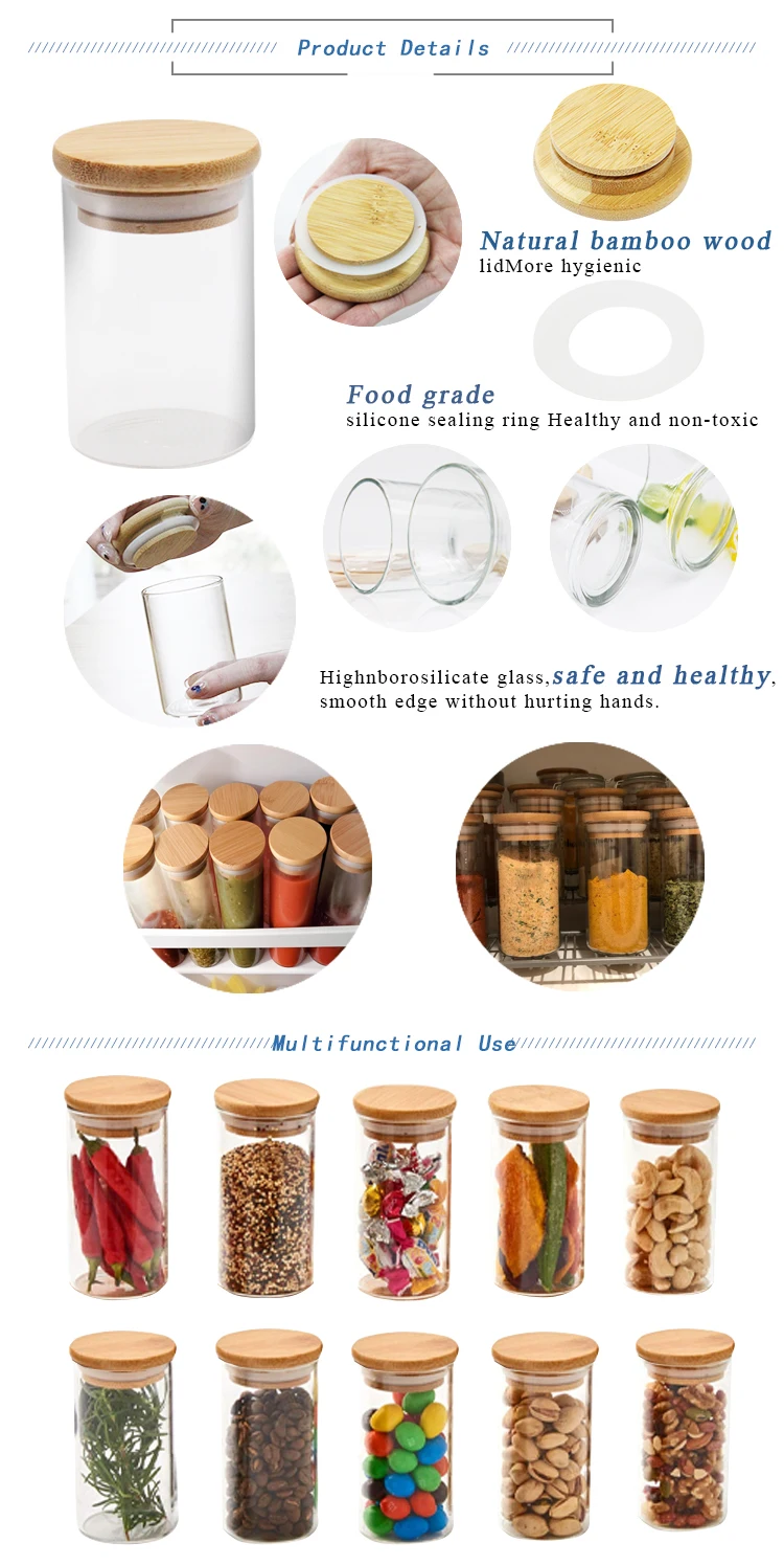 Glass storage jar