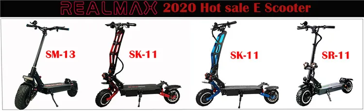 REALMAX SK-11 China factory 8000w 60v Foldable two wheel electric scooter adult with foldable