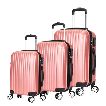 Abs And Pc Luggage Pilot Trolley Case 