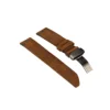 titanium buckle 22mm leather watch band 22mm leather cuff watch band