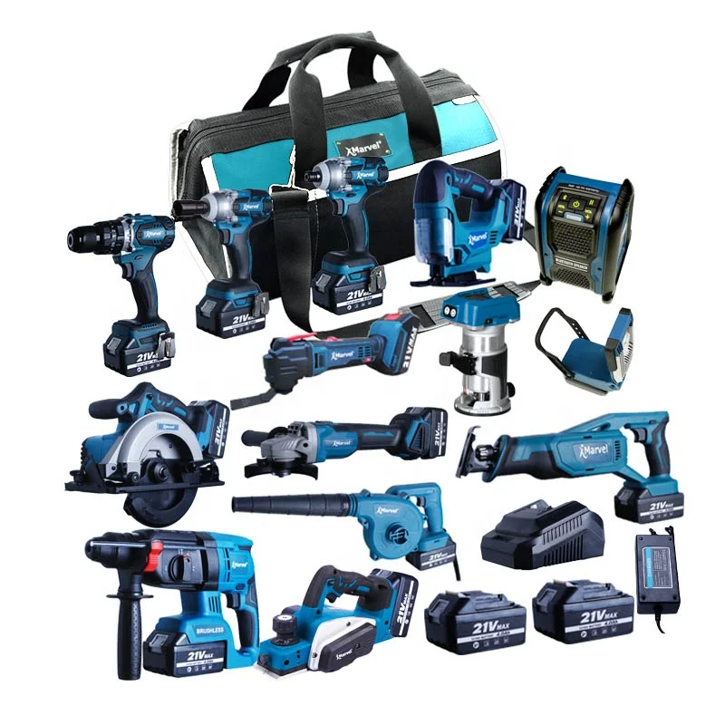 MARVEL N in One 8 pieces 21V 4.0Ah brushless circular saw 20V m18 18-volt lithium-ion cordless combo tool kit