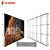 3*4 Aluminum folding spring trade show pop up banner stand backdrop display wall