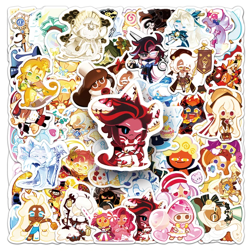 60 Cookies Run Kingdoms Autocollants Jeux Figurine Vinyle Imperméable Stickers Pour Ordinateur Skateboard Bagages Voiture Vélo