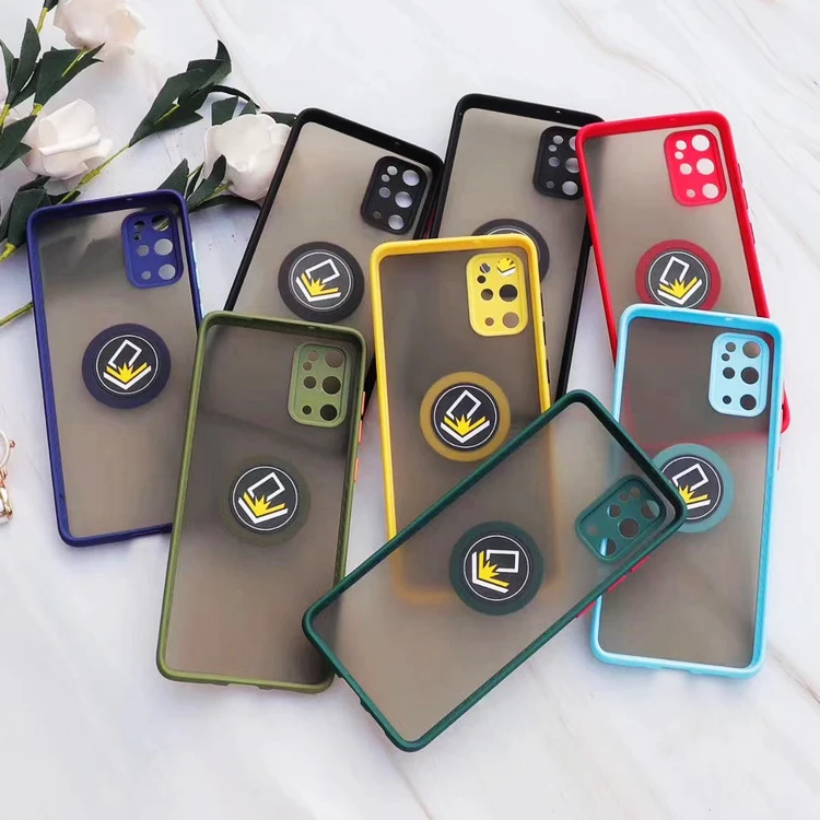 for REALME X50 5G Drop proof matte Magnet adsorption ring holder car phone case For REALME case