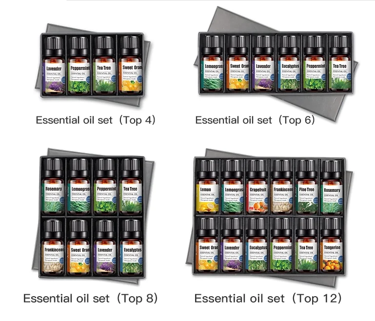 in stock natural pure essential oil gift set lavender peppermint