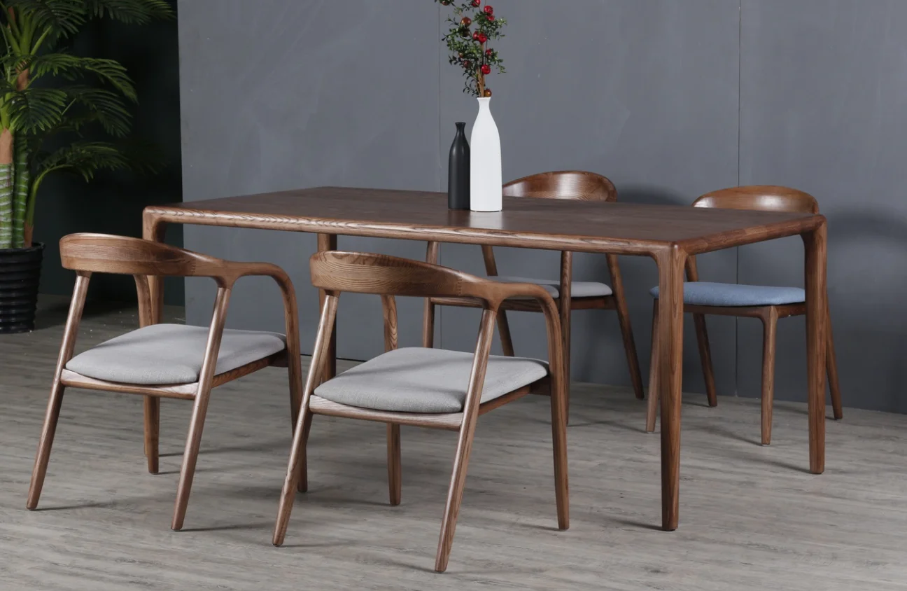 Scandinavian Simple Design Dining Room Furniture Solid Wood Dining Table Set 4 Chairs Buy Set Meja Makan 4 Kursi Meja Makan Kayu Solid Dan 4 Kursi Skandinavia Sederhana Desain Meja Makan