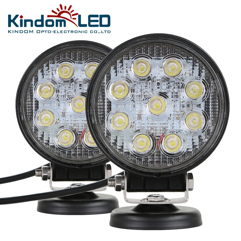 Hot sale round 12v 4'' 27w led work light with good quality