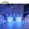 Modern white painting colour led wedding table modern
