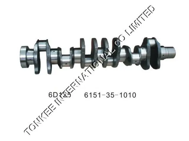 6151-35-1010 6d22 Mitsubishi Crankshaft For Hydraulic Excavator Engine ...