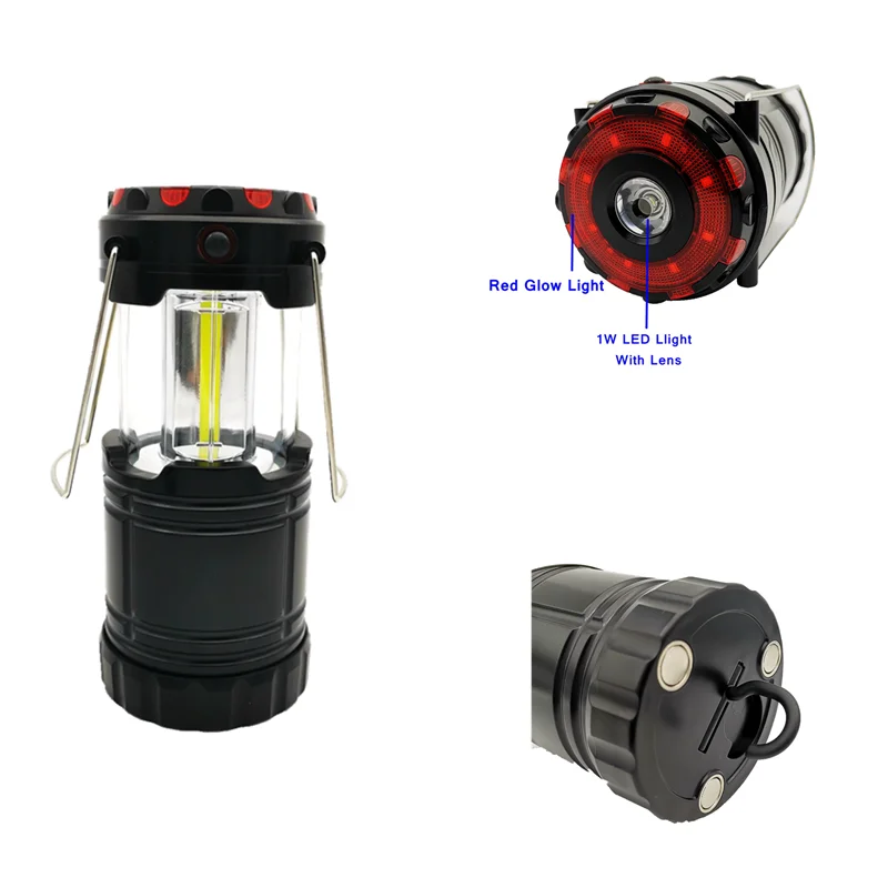 Amazon hot sale led pop-up lantern flashlight red beam emergency warning light ningbo factory wholesale low price fast dispatch