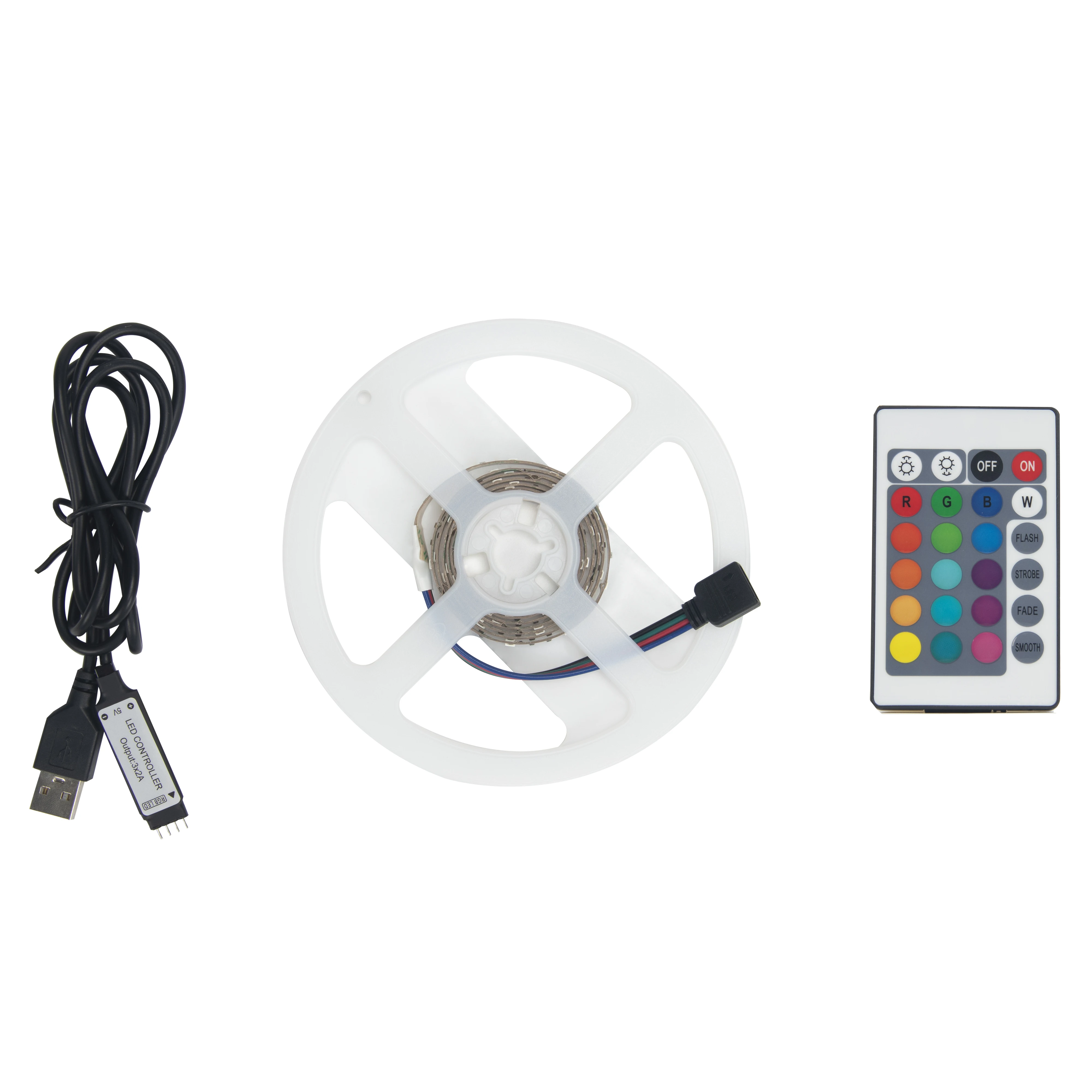 USB Tv Back Remote Control Led Light Tape 5V Rgb Chasing Flexible Led Strip 3825/2835 Kit De Tiras Led 5V Luces Led Rgb 3M Kits