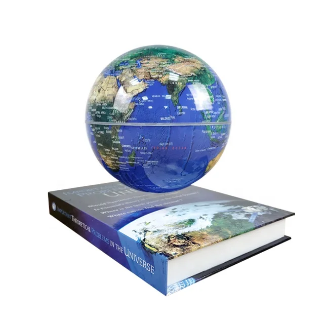 Planet Model Office World Travel Map Printing  decor levitating globe