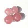 High Quality Natural Small Polished Rose Quartz Spheres Pink Crystal Balls For Meditation