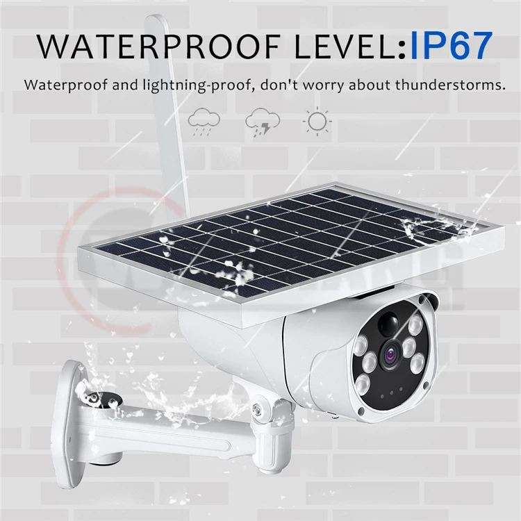 1080P 2MP Solar 4G Camera Wireless Security Surveillance Camera IR Night Vision Solar Power HD Camera Outdoor