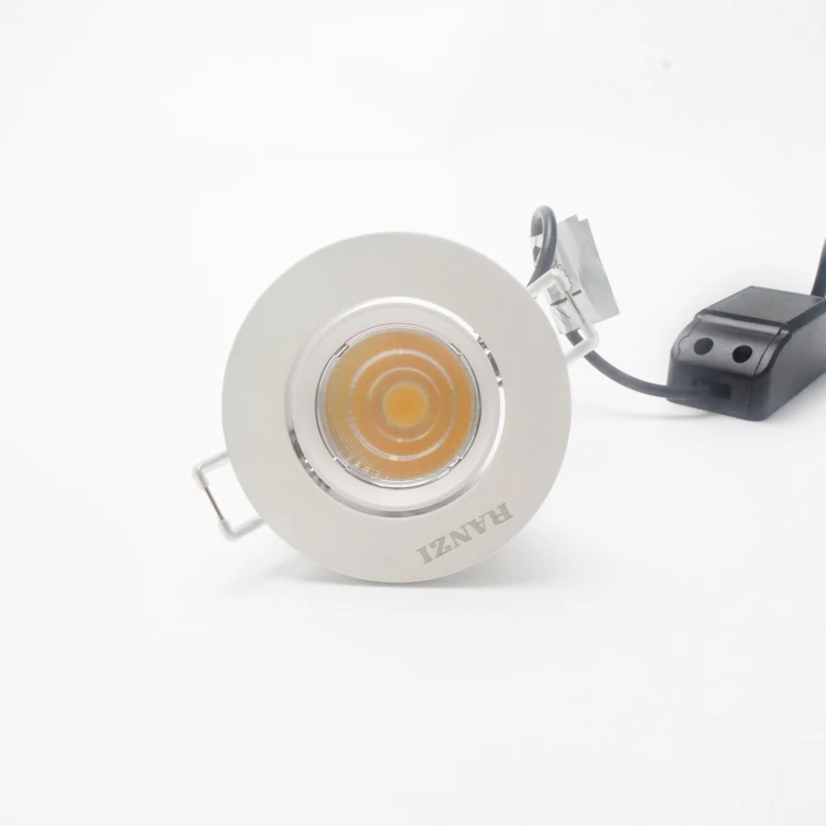 Mini Size Housing Lighting Round Recessed Adjustable Dimmable 3W COB LED Downlight