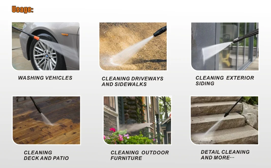 1400W 110Bar Mini Portable Cleaning Equipment High Pressure Washer
