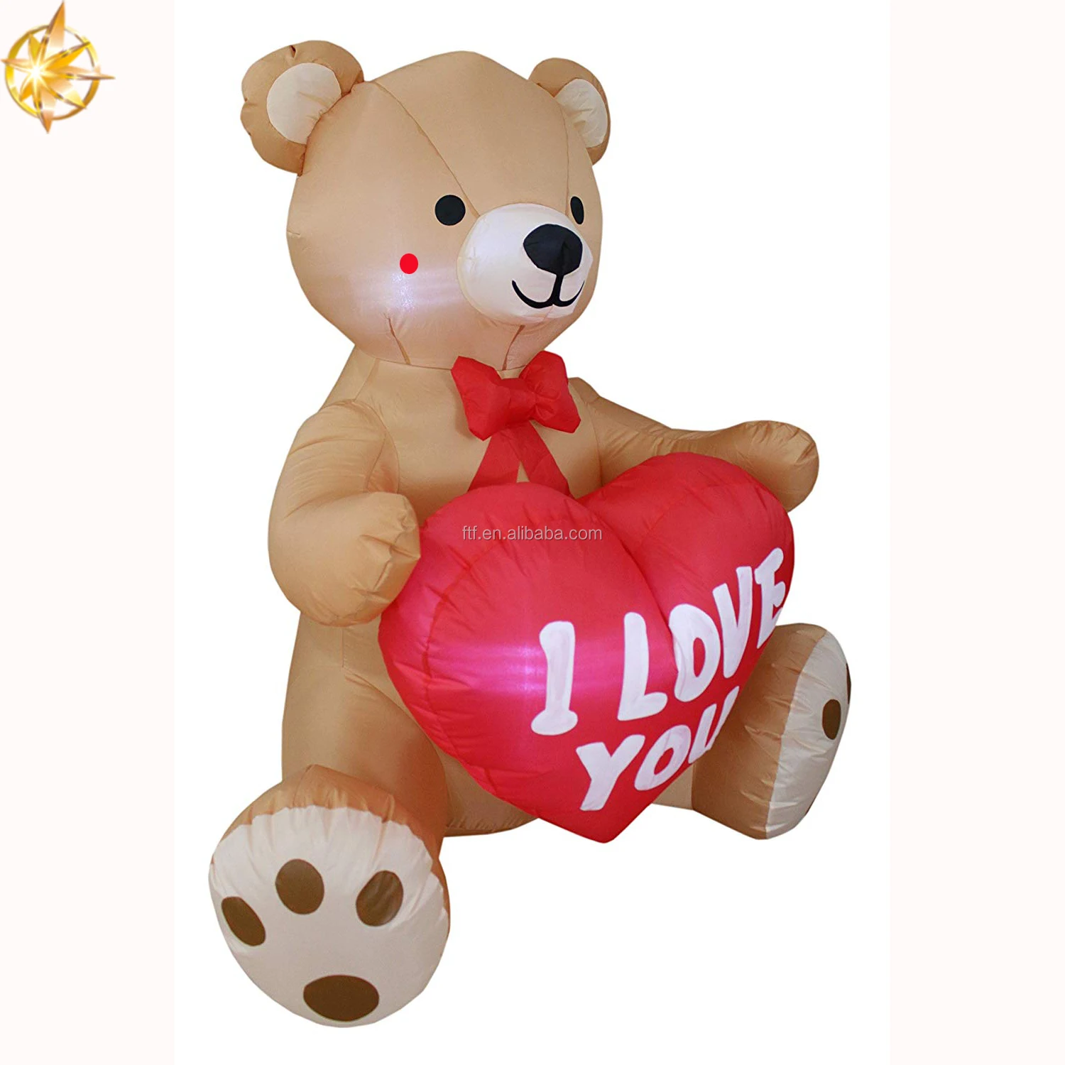 Valentine's day outdoor inflatable heart ads inflatable decorations