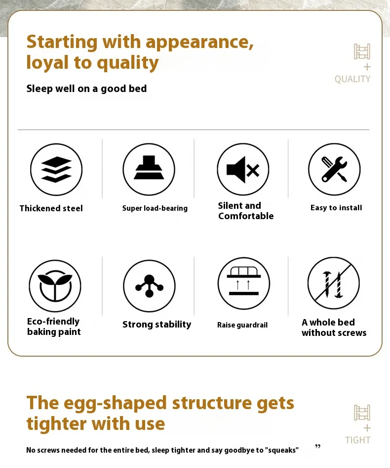 product durable metal bunk bed with ladder soft modern design for school dormitory or home use budget friendly option-1