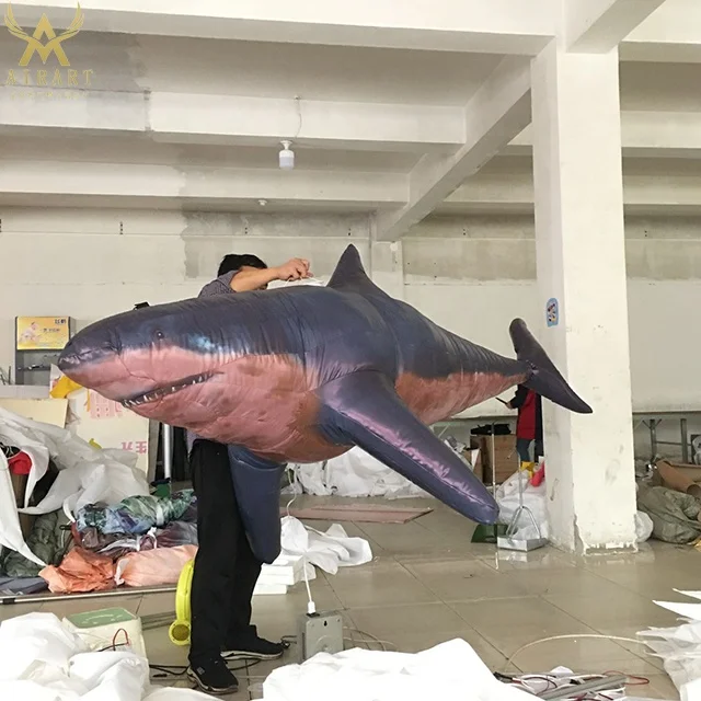 10ft Long inflatable shark fish balloon