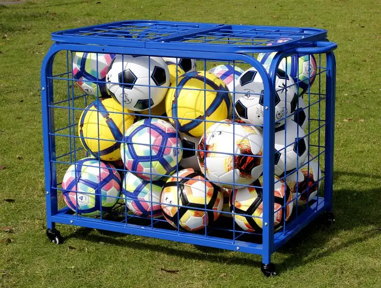 Small size Foldable Movable basketball and soccer ball cart with a wheel