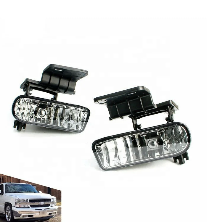 Fog Lights For Chevrolet 99-02 For Silverado 00-06 Suburban Tahoe Clear Lens Lamps