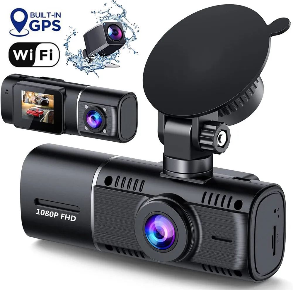 1.5 Inch 3 Lens Car Black Box Dash Cam Hd 1080p 170 Degree Wide Angle ...