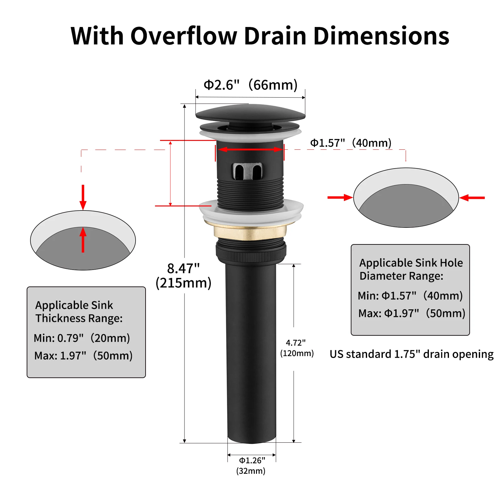Basin Pop Up Push Button Waste Drains Basket Wholesale China Smart 304
