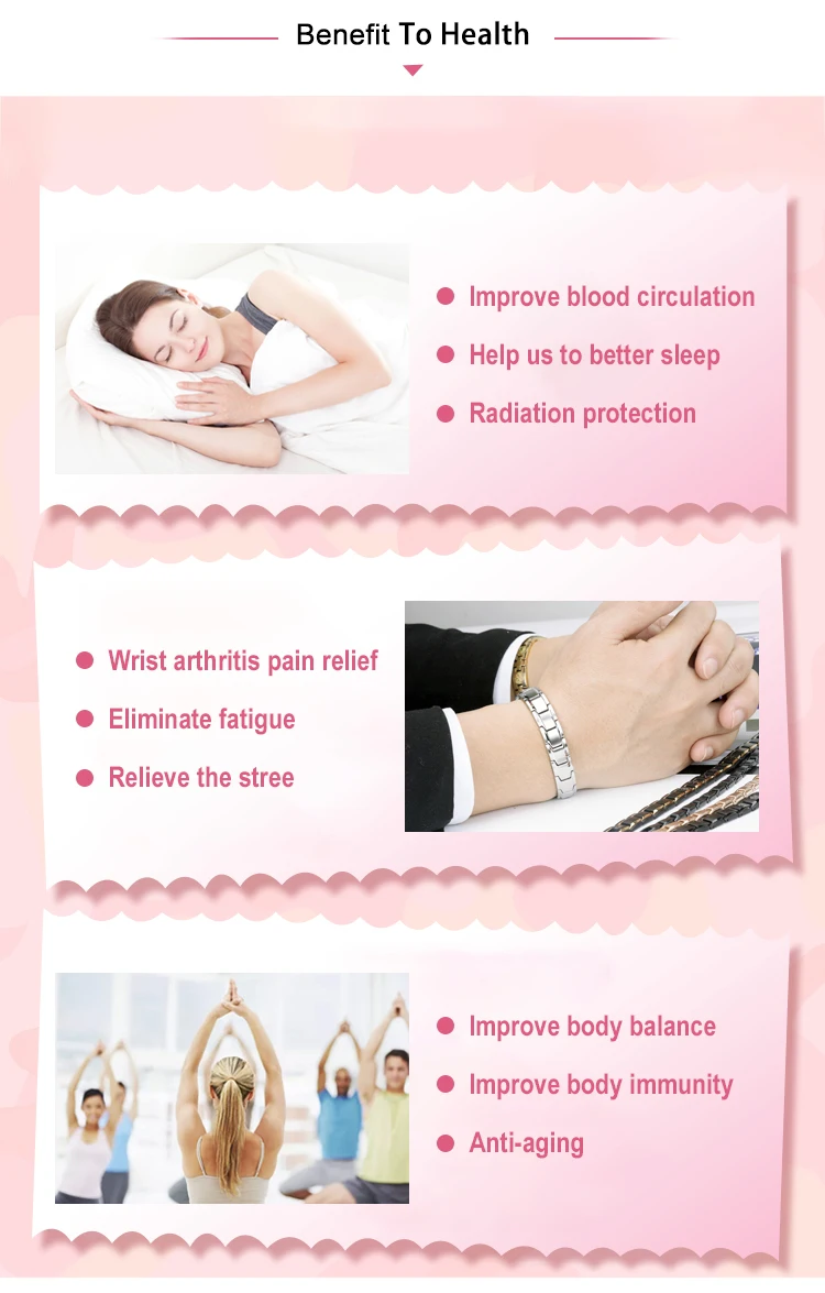 Hot Selling Super Quality Big Size Health Magnetic Therapy 45pcs Magnets Magnetic 99.9% Solid Pure Copper Bracelet for Healing