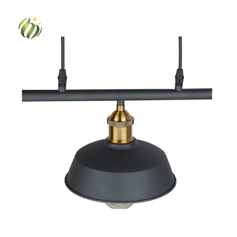 
Living Kitchen Cafe House Adjustable Hanging Wire 3 Heads Ceiling Light E26/E27 Minimalist Pendant Lamp 