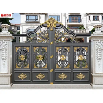 Luxury Villa Electric Gate Easily Assembled Aluminum Hous Main Gate ...
