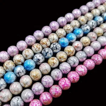 4mm 6mm 8mm Electroplate Gl Drawing Beads Decorative Jewelry 4mm 6mm 8mm Electroplate Gl Drawing