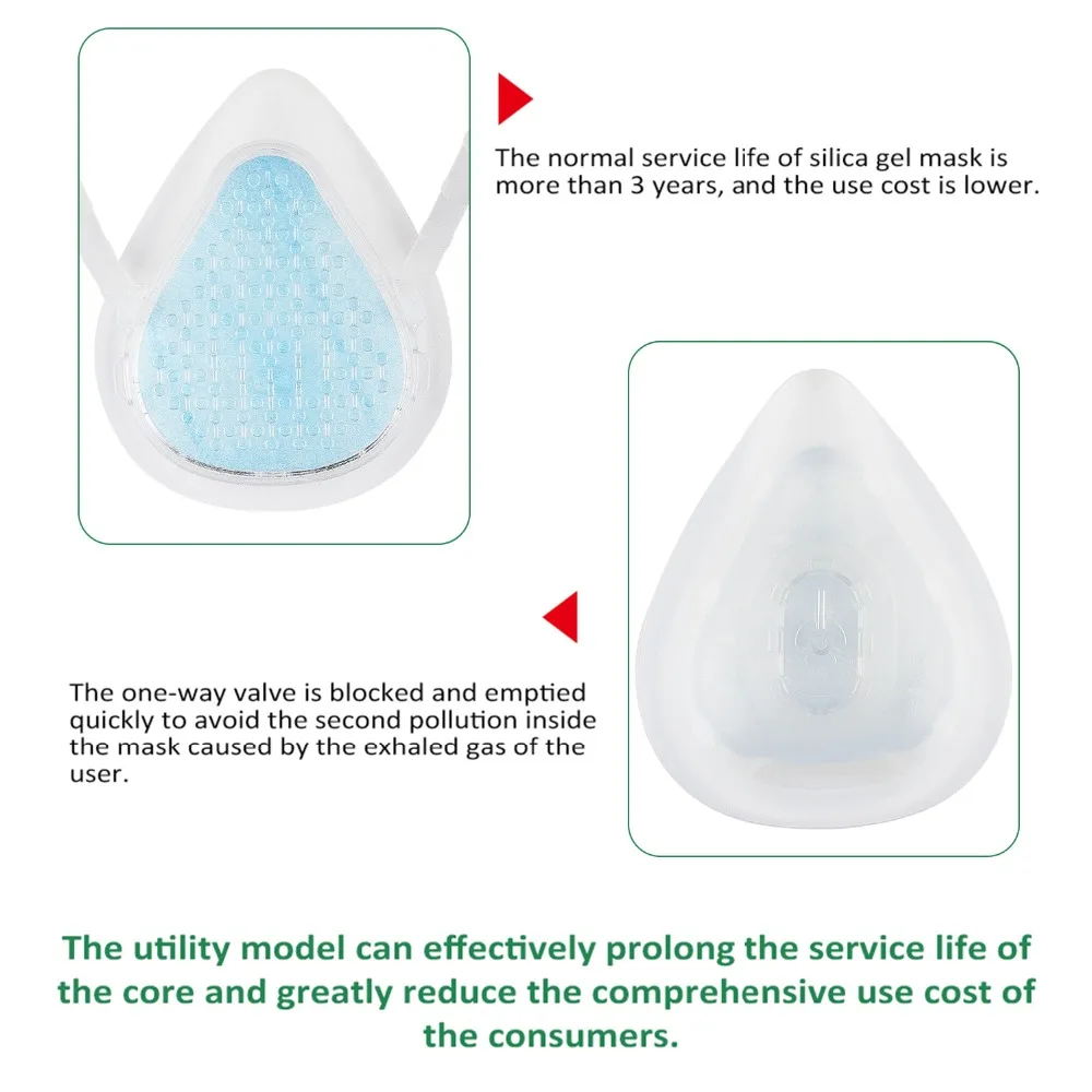 KingCare S9 Reusable Washable Food Grade Silicone Pollution N99 Air Purifier Fashion Half N95 Face Mask for Germs Allergies PM2.5 Pollution - KingCare | KingCare.net