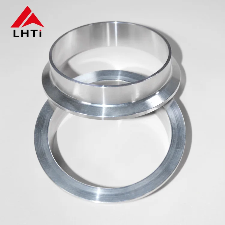 Titanium Gr1 Gr2 2inch 3inch 4inch 5inch V Band Clamp With Male And Female Flanges for Titanium Vehicle Exhaust Systems