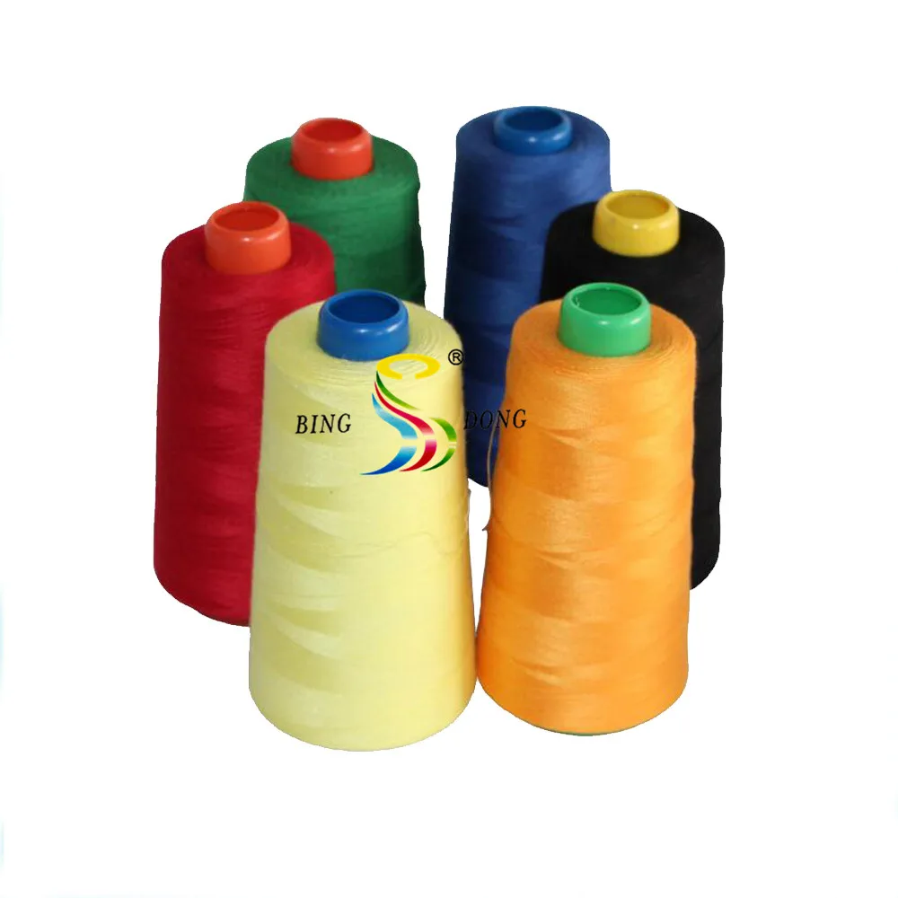 4500y Dyed Colors Jeans Overlock 100 Spun Polyester Sewing Thread 20/3