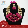XL3103-2 wholesale good price fuchsia pink handmade custom new bridal jewelry