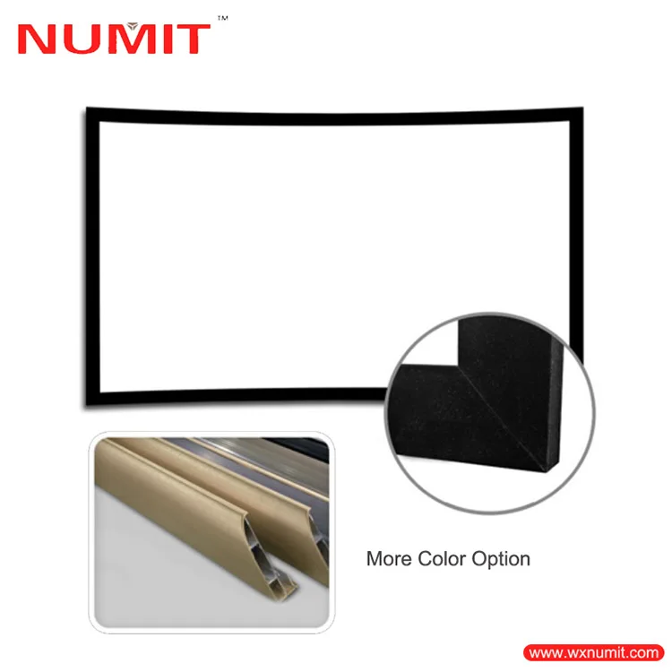 Aluminum HD Fixed Frame Projector Screen for Home Theater