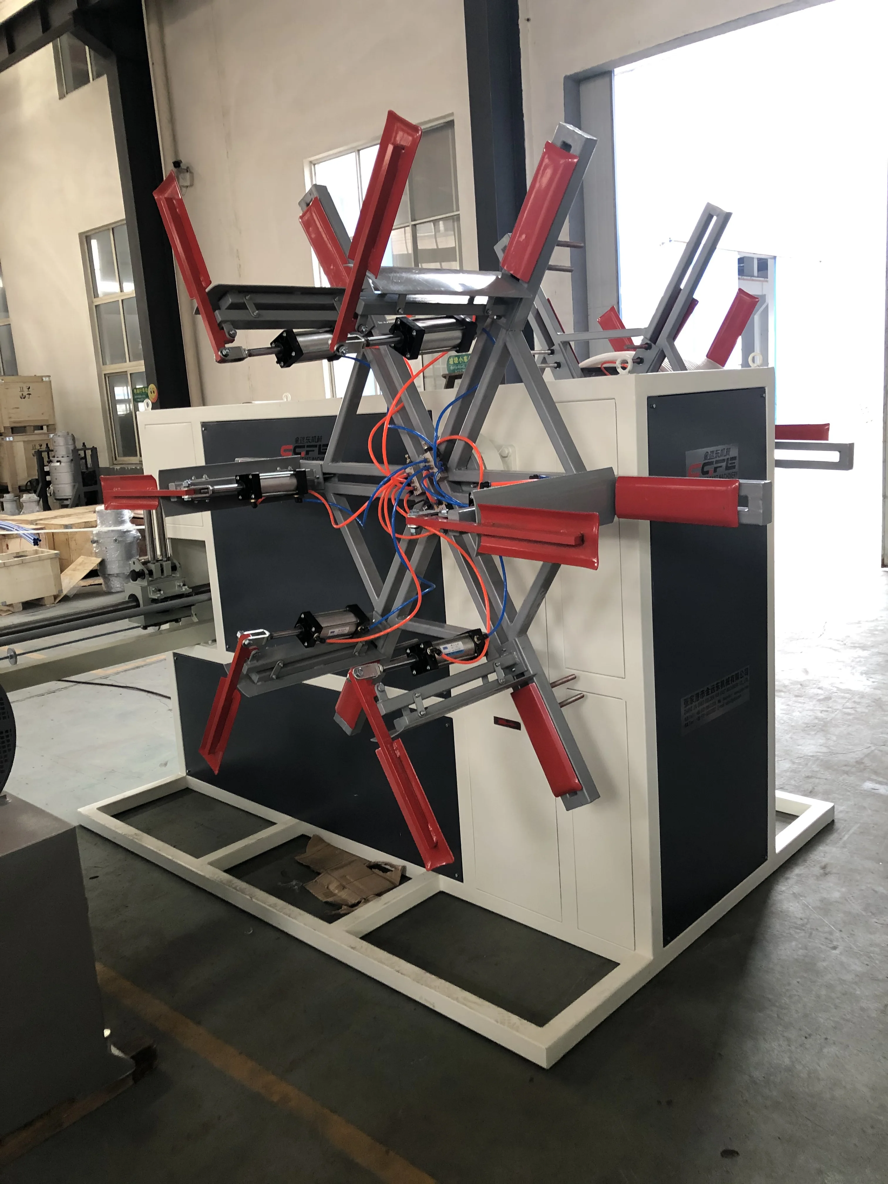 Double Position Pipe Winder Pvc Drip Irrigation Pipe Winding Machine