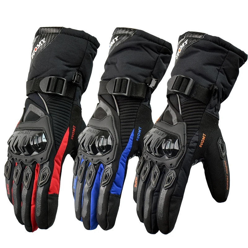 

gloves motorcycle waterproof,10 Pieces, Black/blue/red