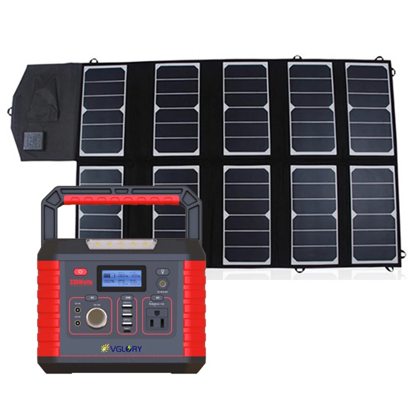 300w 500w 700w 1000w mini Portable home camping solar panel system