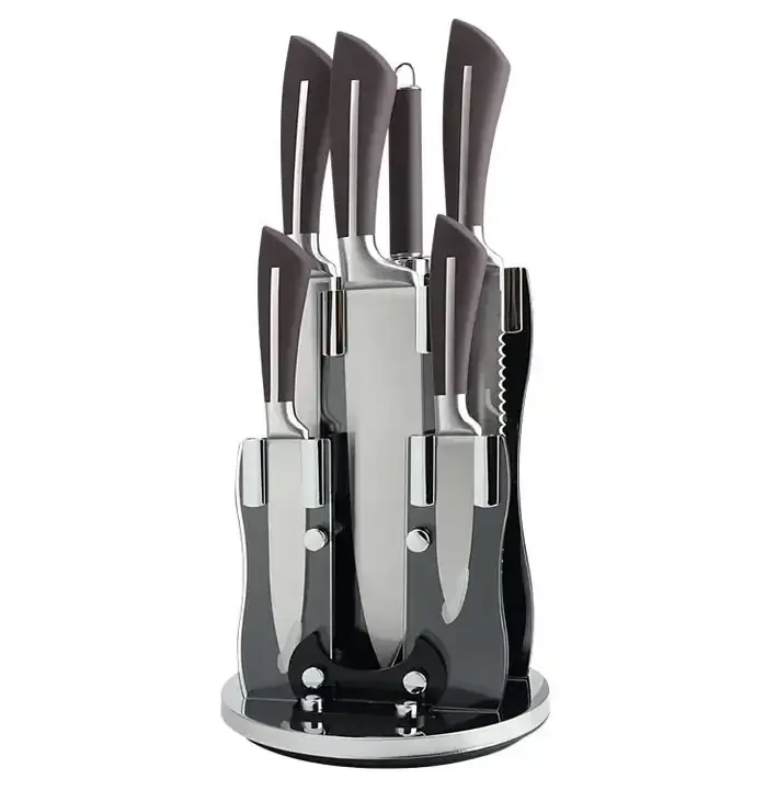 Professional 9pcs German Japanese Stainless Steel Chef Kitchen Knives 