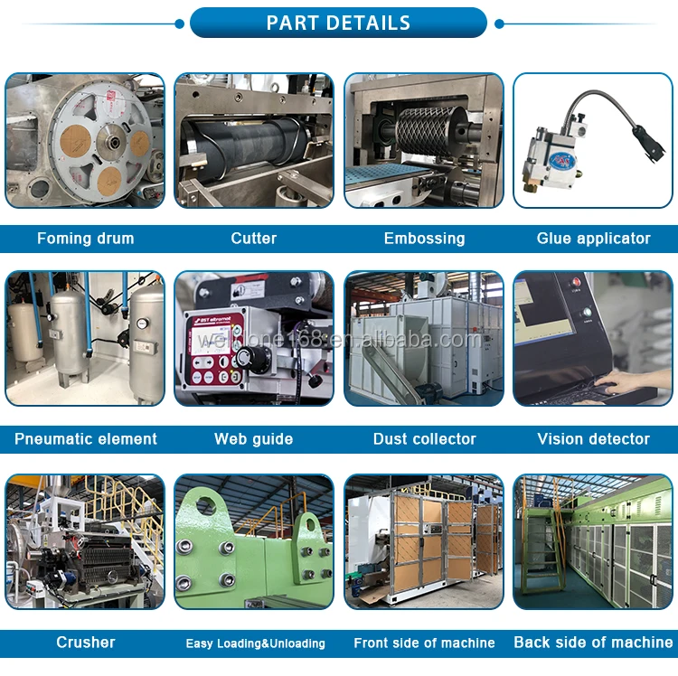 Automatic semi servo baby diaper production line making machine